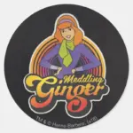 Scooby Doo Meddling Ginger Daphne Classic Round Sticker