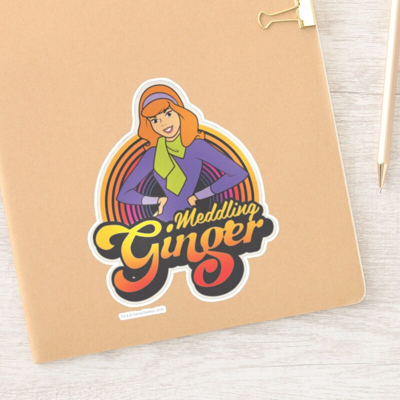 Scooby Doo Meddling Ginger Daphne Sticker