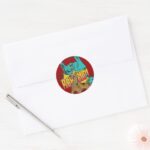 Scooby Doo Reeeelp Classic Round Sticker