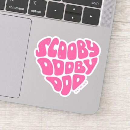 Scooby Dooby Doo Heart Sticker