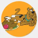 Scooby Thanksgiving 06 Classic Round Sticker