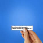 See ItS Very Very Simple Sticker