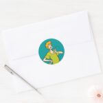 Shaggy Gesturing Classic Round Sticker
