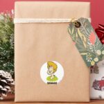 Shaggy Name Graphic Classic Round Sticker