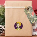 Shaggy Smiling Classic Round Sticker