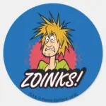 Shaggy Zoinks Graphic Classic Round Sticker