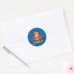 Shaggy Zoinks Graphic Classic Round Sticker