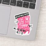 Shaggy And Scooby Doo Meddling Kids Punk Outline Sticker