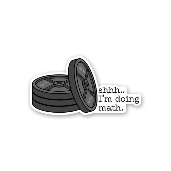 Shhhh.Im Doing Math Sticker