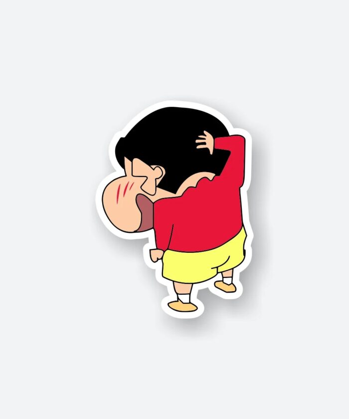 Shinchan Blushing Sticker