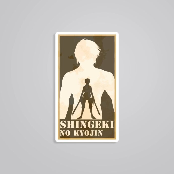 Shingeki No Kyojin Erens Titan Anime Stickers