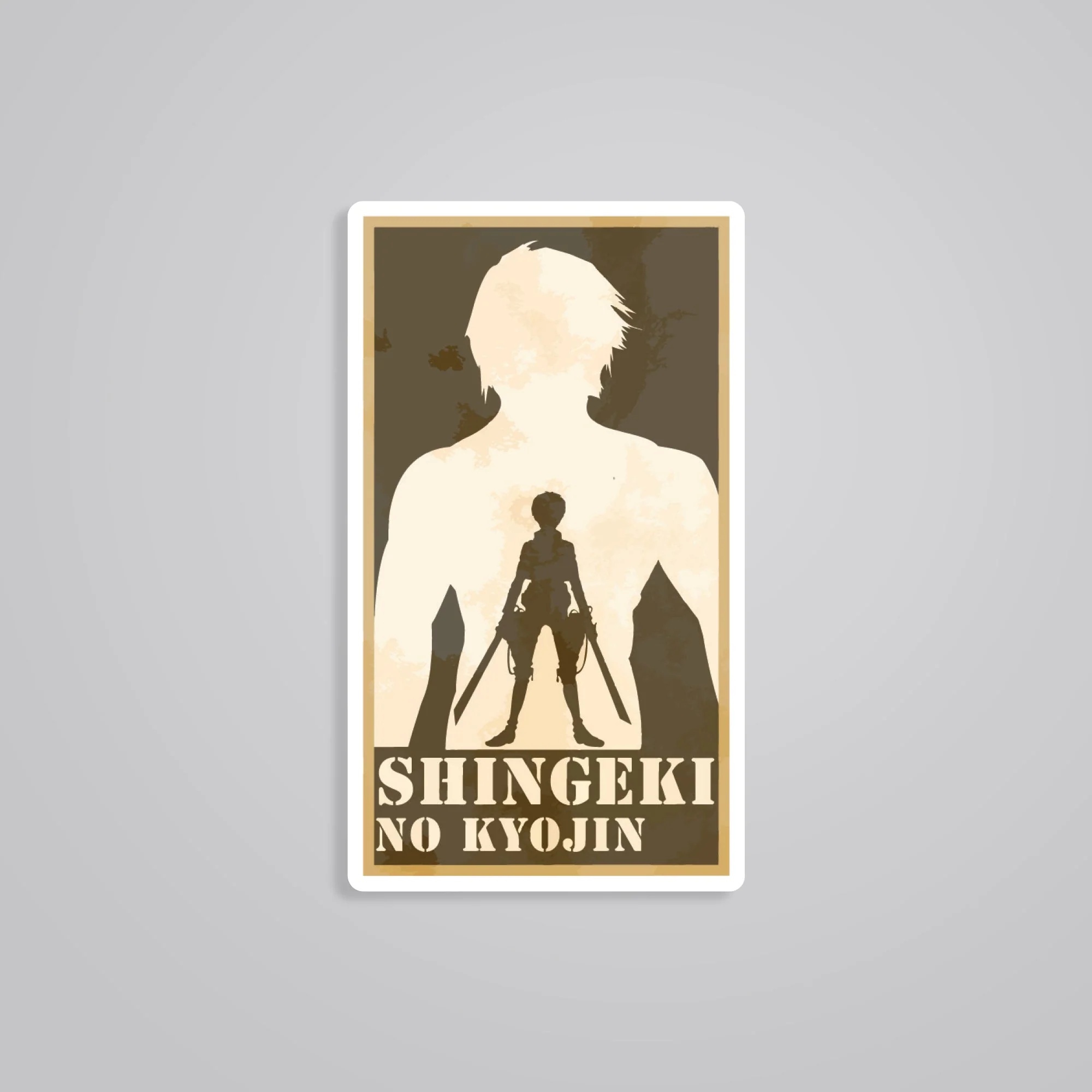 Shingeki No Kyojin Erens Titan Anime Stickers