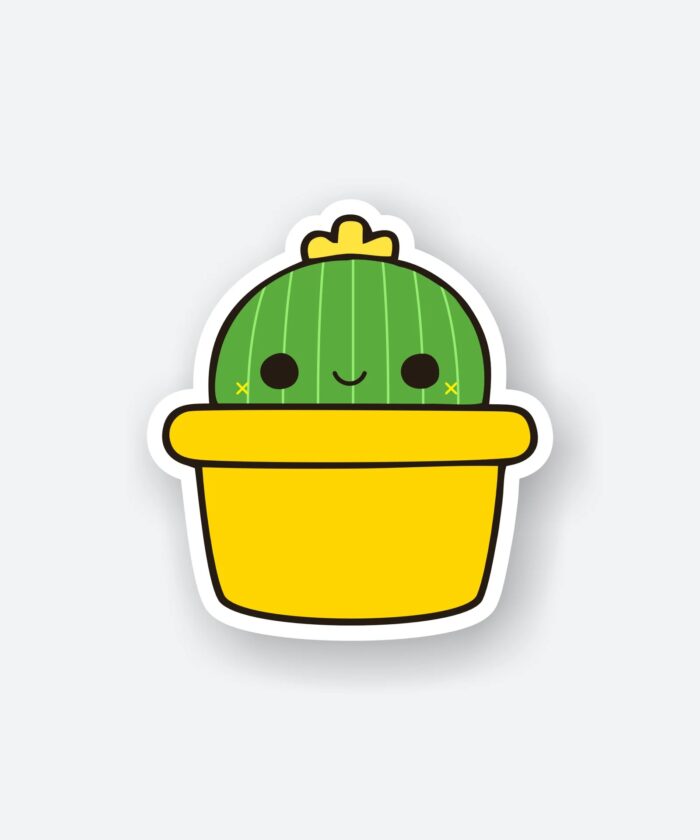 Shy Cactus Sticker