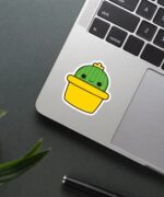 Shy Cactus Sticker