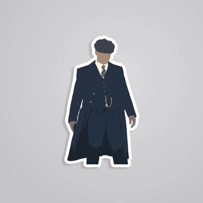 Silhouette Of Tommy Shelby TV Shows Stickers