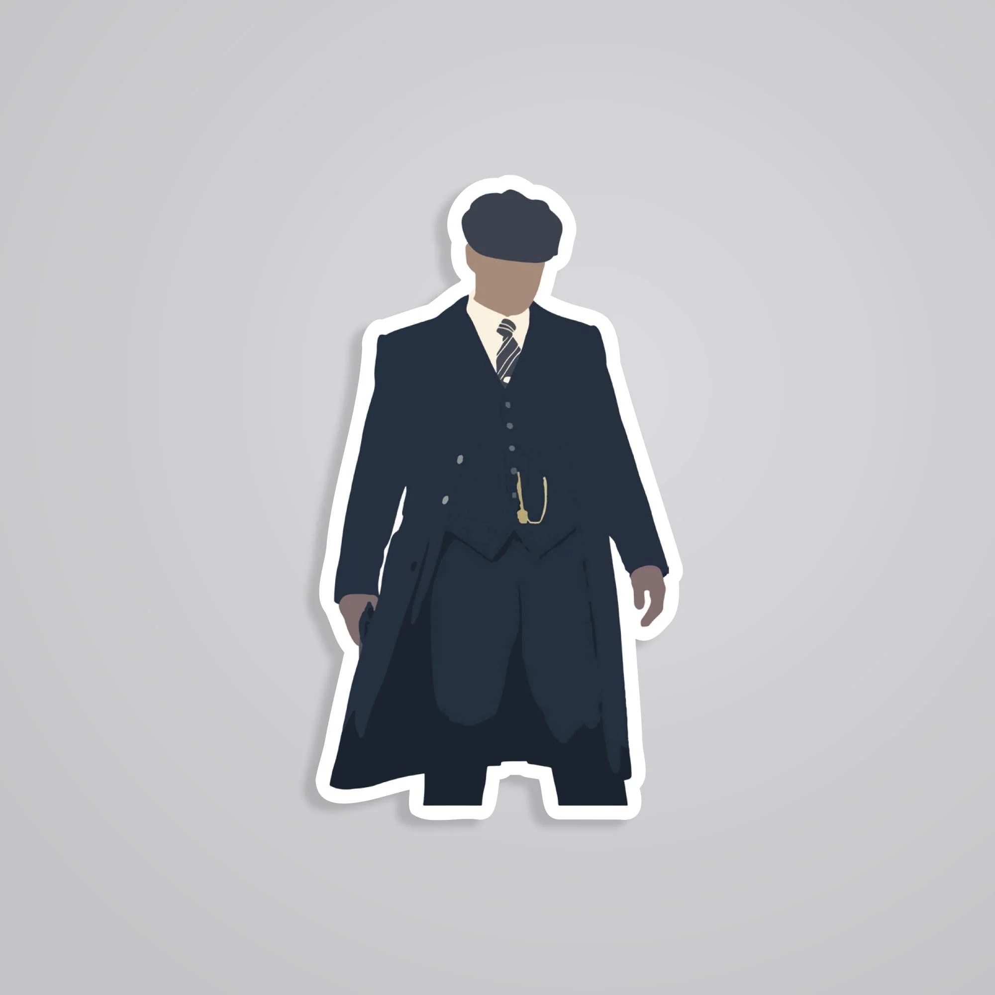 Silhouette Of Tommy Shelby TV Shows Stickers