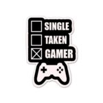 Single Taken Gamer Sticker