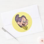 Sketch Dopey Classic Round Sticker