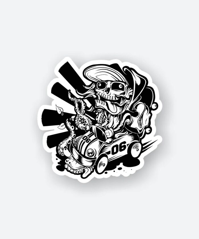 Skullful Driver Sticker