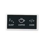 Sleep Coffee Code Sticker