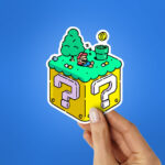 Sleeping Super Mario Sticker