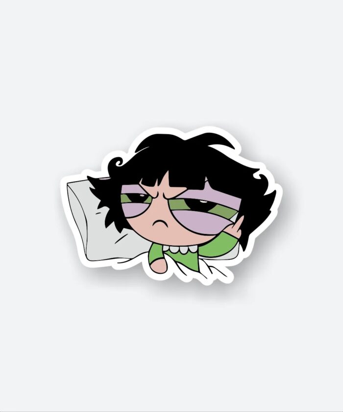 Sleepy Buttercup Sticker