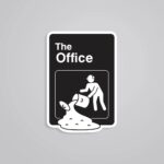 Slippery Situations At Dunder Mifflin TV Shows Stickers