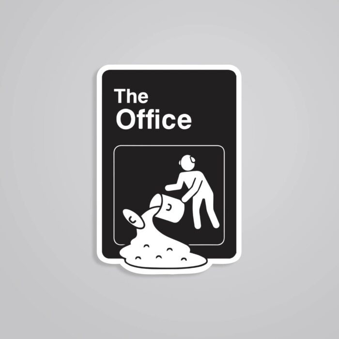 Slippery Situations At Dunder Mifflin TV Shows Stickers