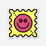 Smiley Postcard Sticker