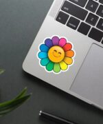 Smiling Flower Sticker