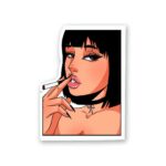 Smoke Girl Sticker