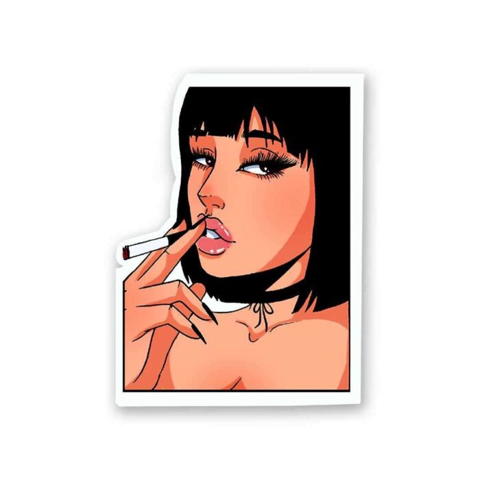 Smoke Girl Sticker