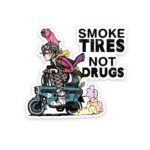 Smoke Tires Sticker