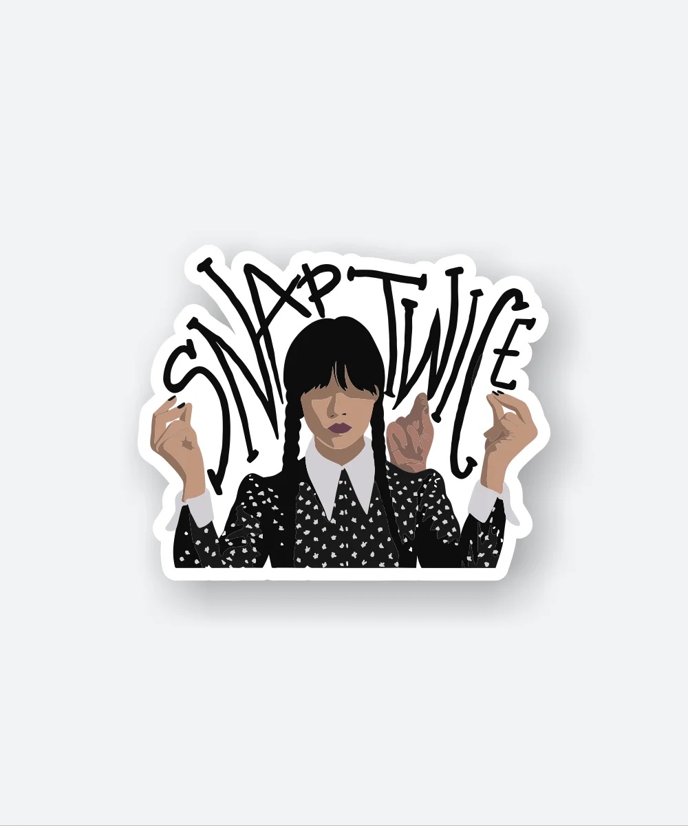 Snap Twice Wednesday Sticker