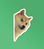 Sneaky Doggo   Laptop Mobile Stickers