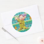 Snow Whites Dopey Classic Round Sticker