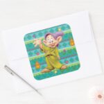 Snow Whites Dopey Square Sticker