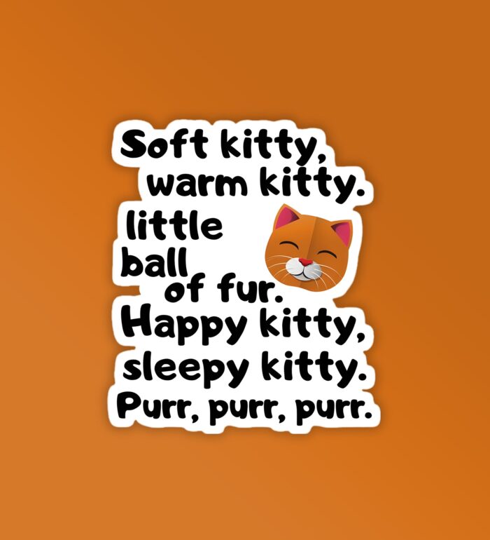 Soft Kitty   BBT Laptop   Mobile Sticker