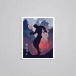 Son Of The Ogre Baki Silhouette Anime Stickers