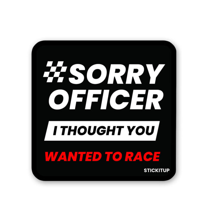Sorry Officer Sticker