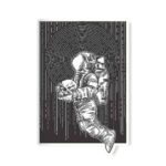 Spaceman Skull Sticker