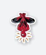 Spider Man Upside Down Sticker