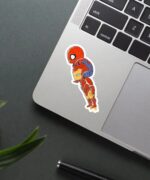 Spidey Ride With Iron Man Sticker