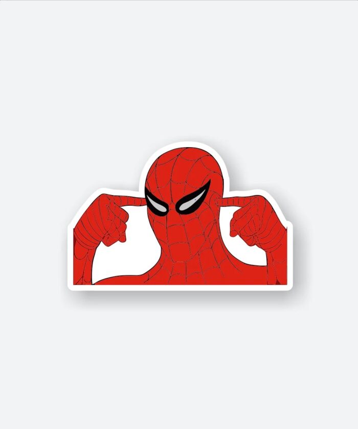 Spidey Dont Hear Anyone Sticker