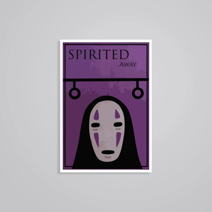 Spirited Away No Face Minimalist Anime Stickers