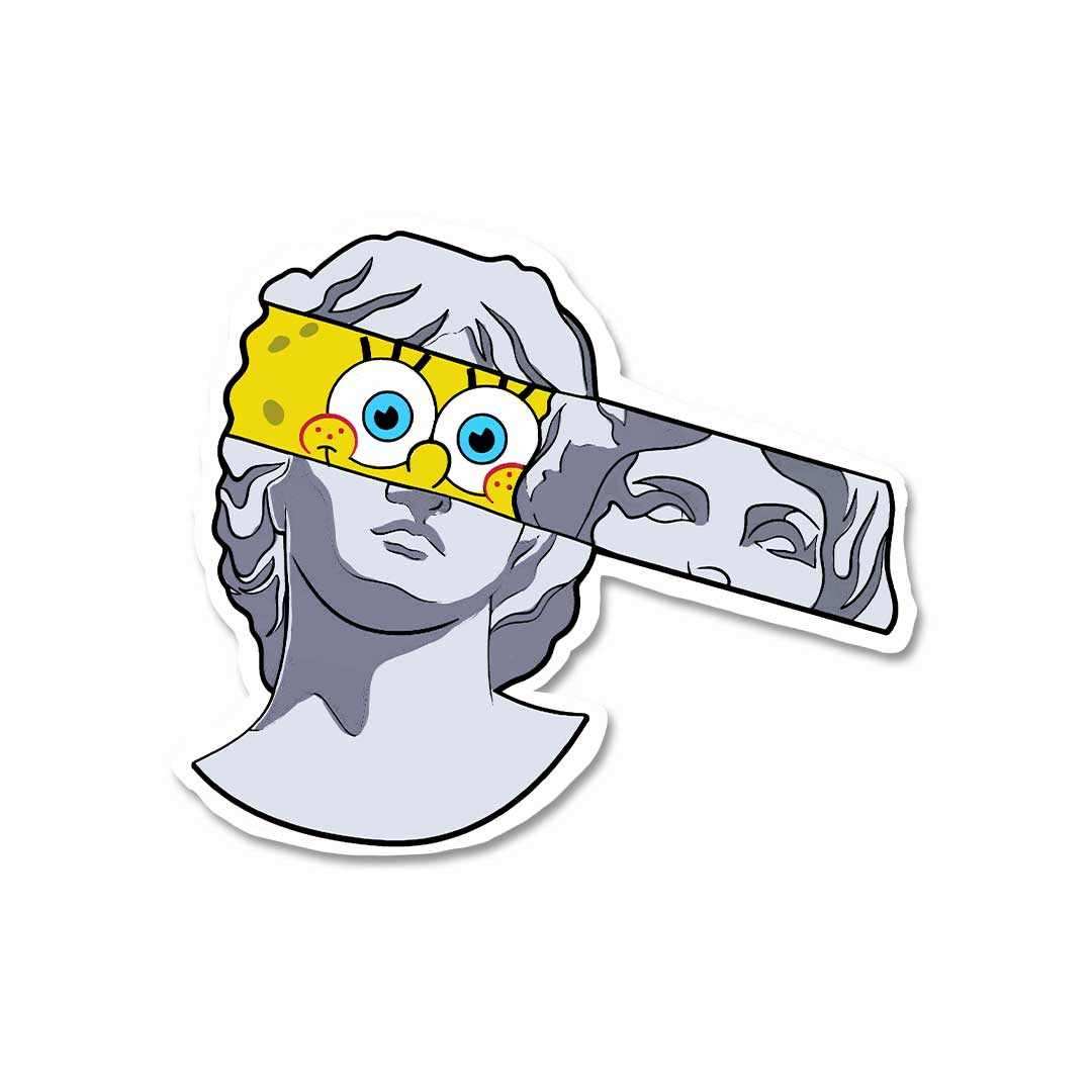 Spongebob Greek God Sticker