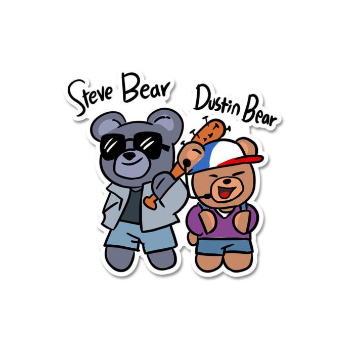 Steve Bear Dusty Bear Sticker