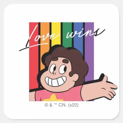 Steven Universe Love Wins Square Sticker