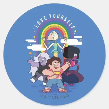 Steven Universe Love Yourself Classic Round Sticker
