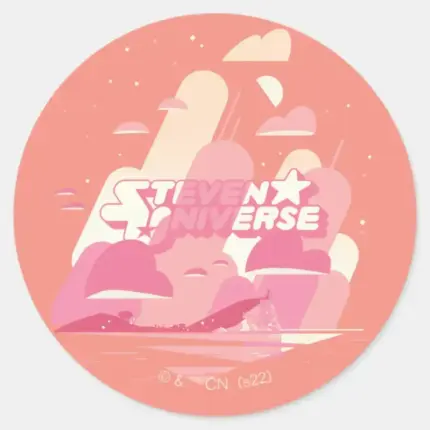 Steven Universe Beach City Classic Round Sticker